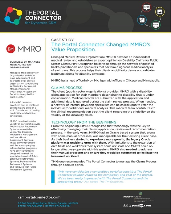 MMRO Case Study by The Portal Connector