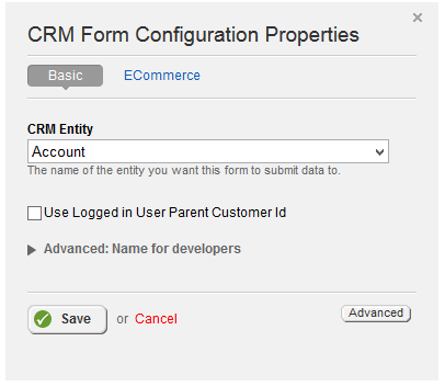 Form Configuration Basic Properties