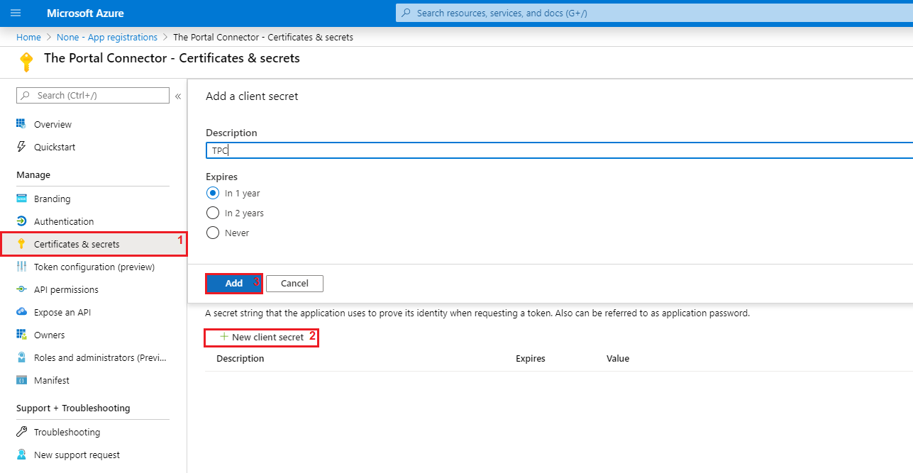 Step 5 in Microsoft Azure