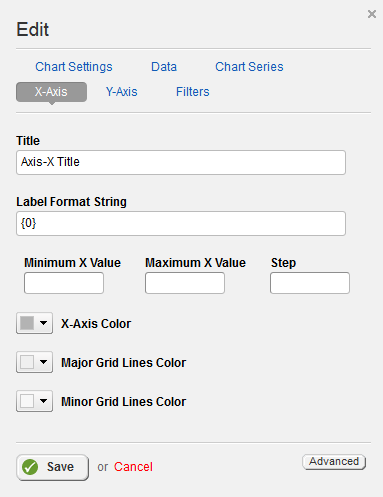 Chart View X Axis Settings