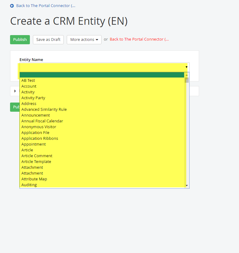 how to add crm enttity-1 