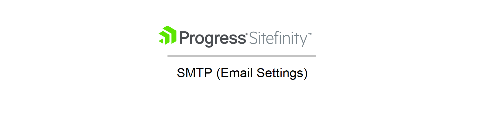 SMTP Email Settings